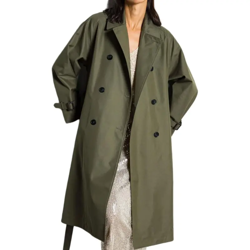 WEEKEND MaxMara Canasta Double Breasted Reversible Trench Coat-5