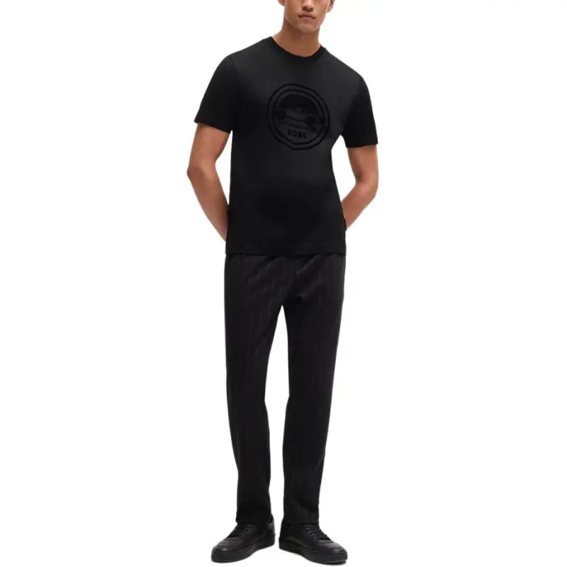 HUGO BOSS X Porsche Logo Printed Crewneck T Shirt-1