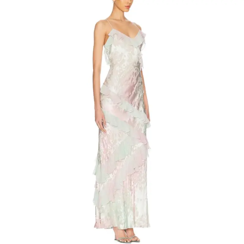 LOVESHACKFANCY Ruffled Long Dress-2