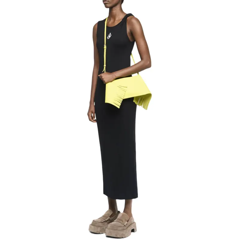 JW Anderson Logo Embroidered Twisted Strap Maxi Dress-2
