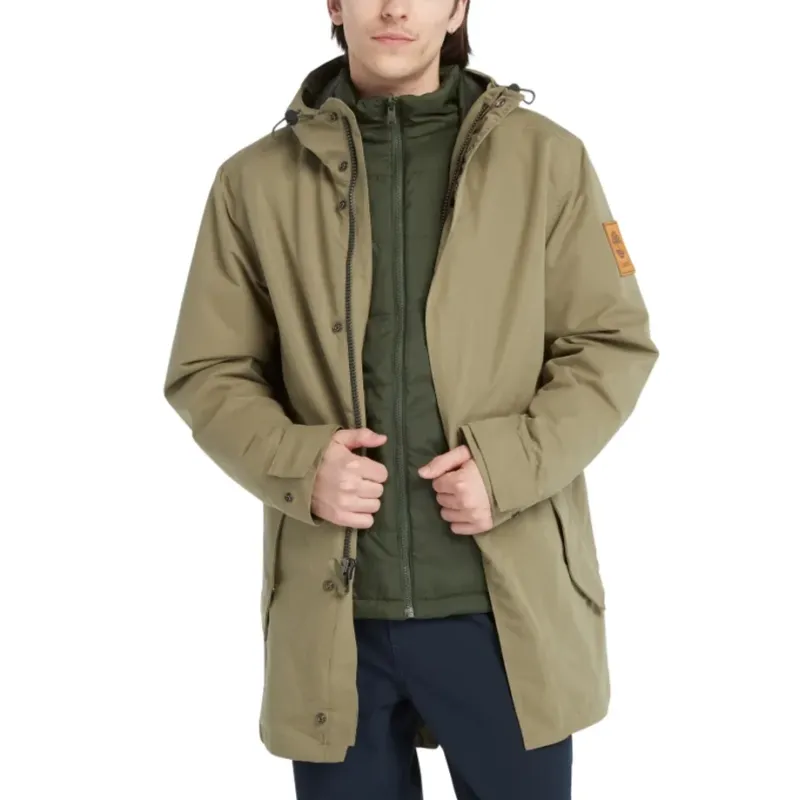 Timberland Windproof And Warm Water Repellent Windbreaker Jacket Men's Green-3