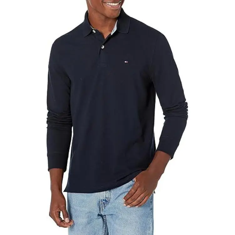 Tommy Hilfiger Polo Shirts Men Navy Blue-4