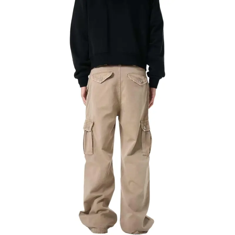 YINLEI Jeans Unisex Dark Khaki-5