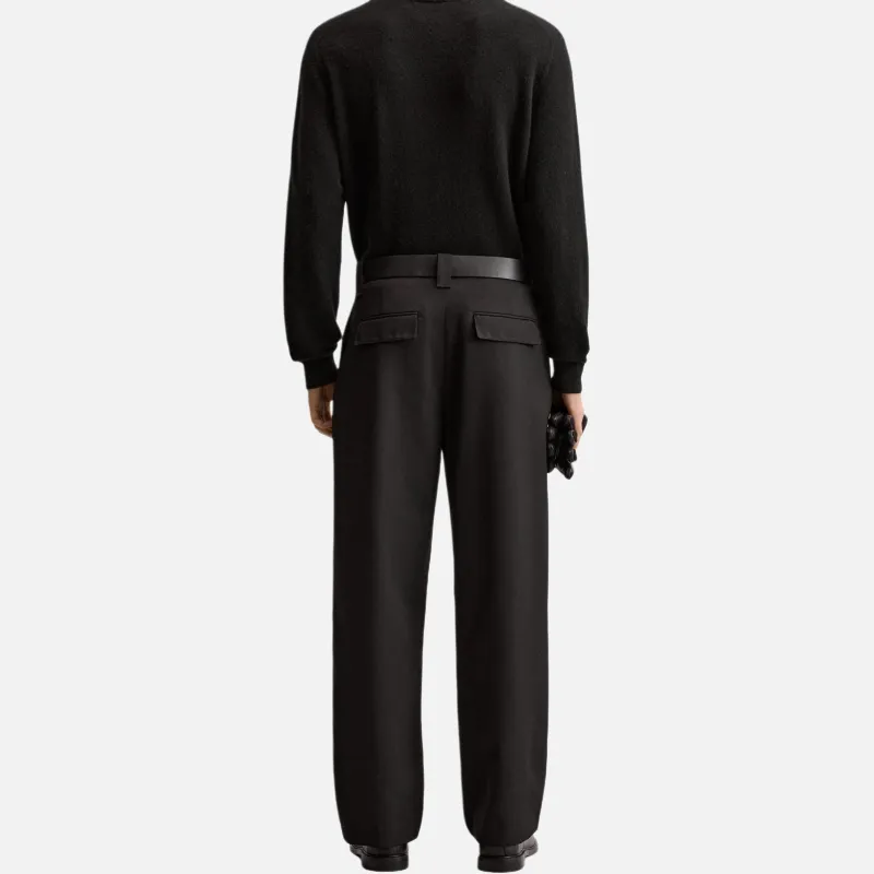 ZARA Casual Pants Men Black-3