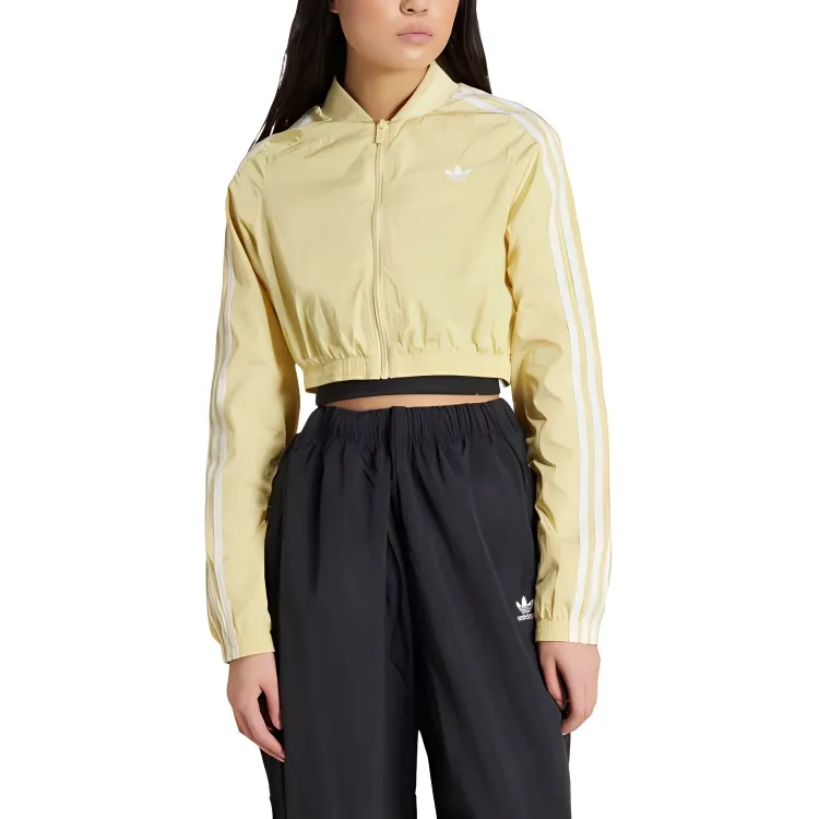 Adidas Originals Jackets & Coats Women's Pink Yellow-1