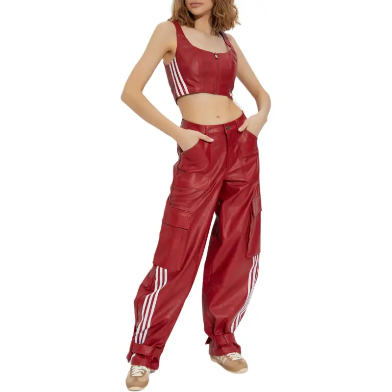 Adidas Originals Adilenium Season 3 Vintage Faux Leather Pants-1
