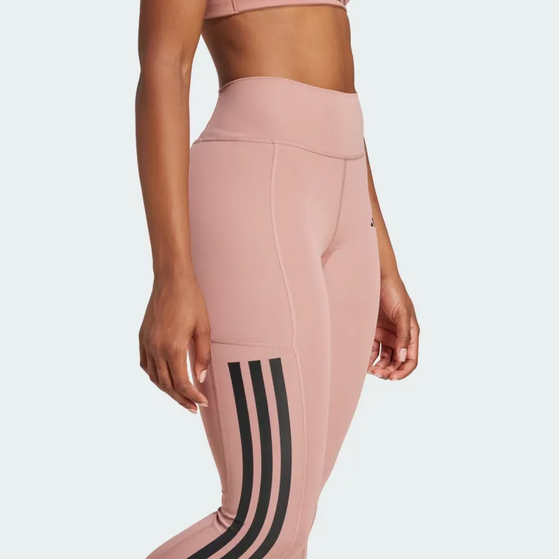 Adidas Free Shipping With AdiClub Optime 3 Stripes Full Length Leggings-3