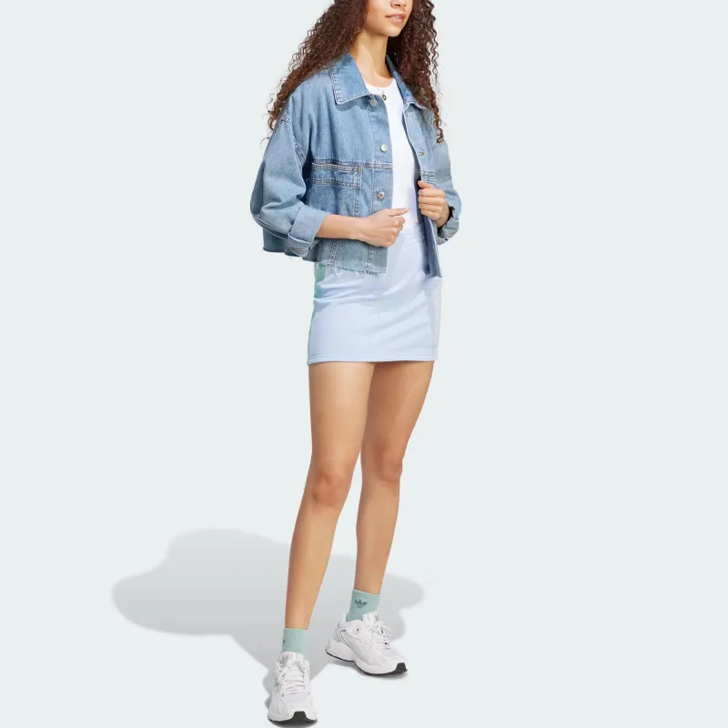 Adidas Originals Casual Short Skirts Women's Light Pink Blue-2