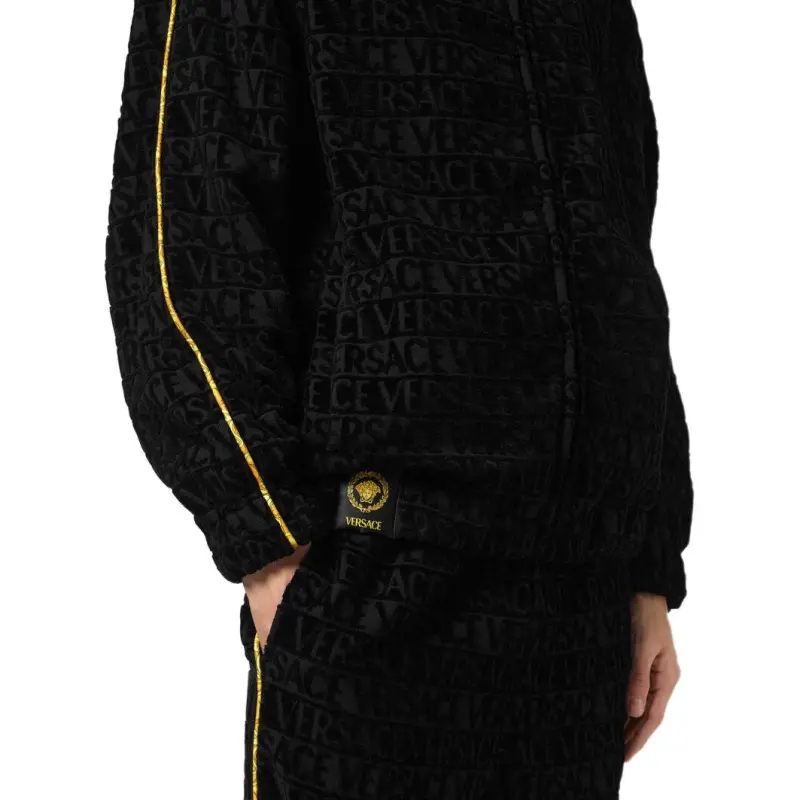 VERSACE Long Sleeved Zip Up Sweatshirt-5