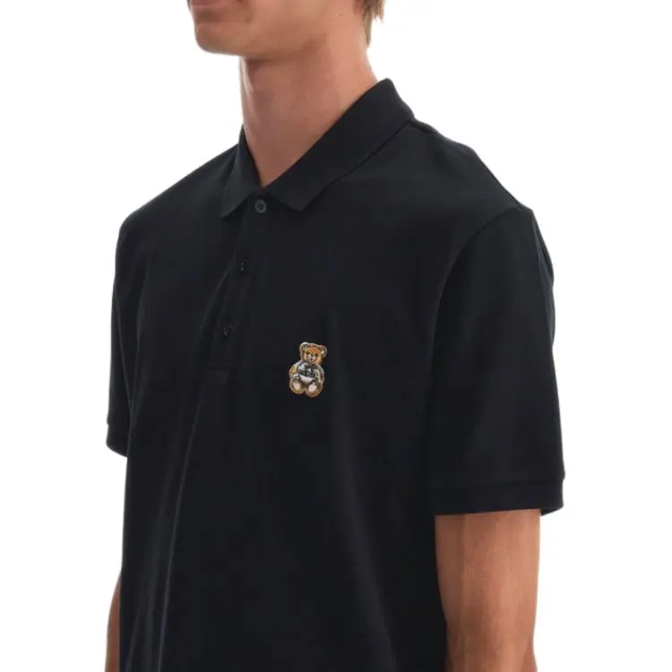 MOSCHINO Teddy Bear Patch Polo Shirt-4