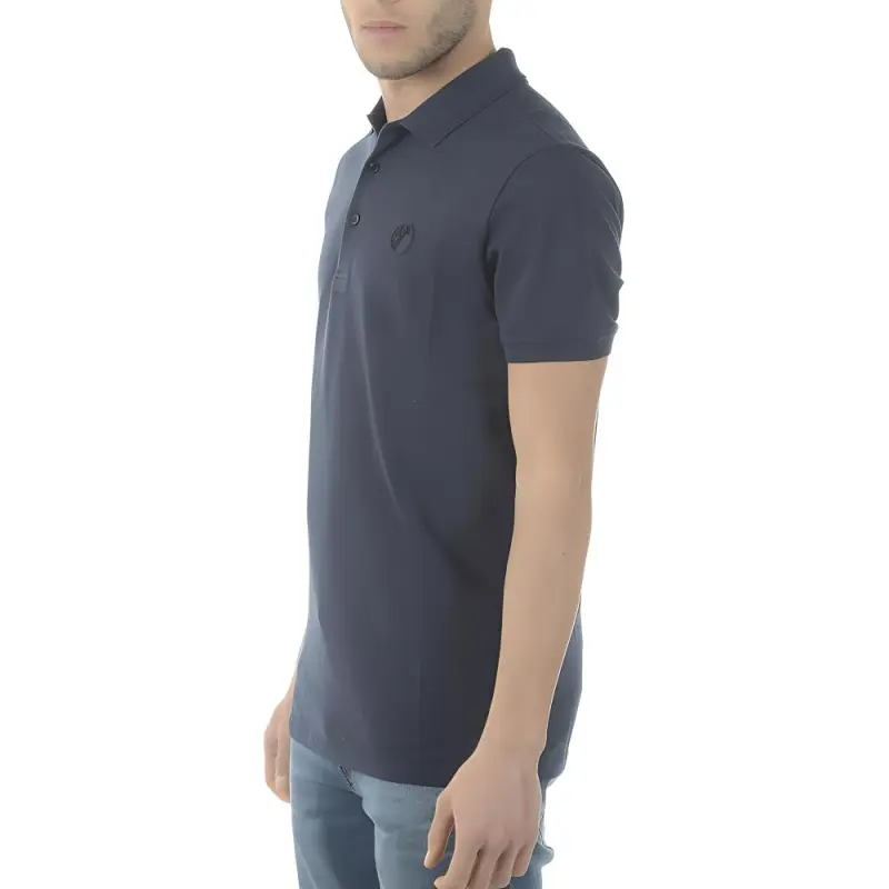 VERSACE Collection Logo Patch Polo Shirt-1