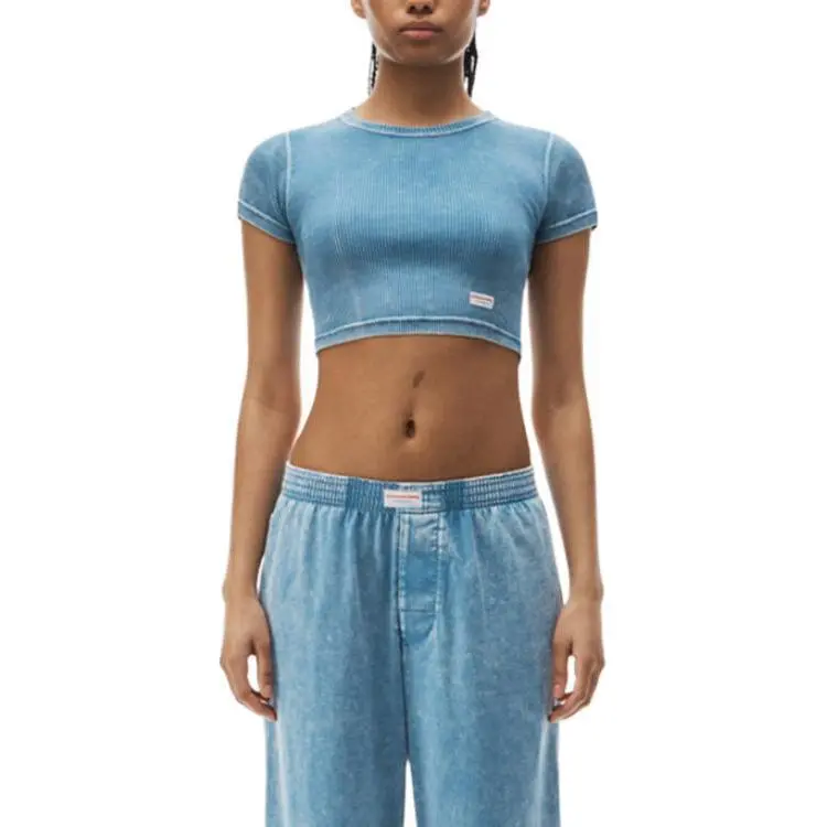 Alexander Wang Bodywear Series T Shirts Women's Blue-2