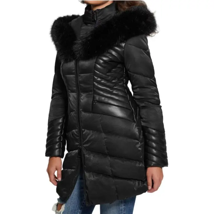 GUESS Jackets & Coats Women's Black-3