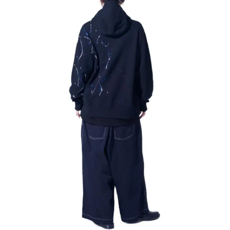 Yohji Yamamoto S'YTE FW24 Sweatshirt Unisex Black Blue-7
