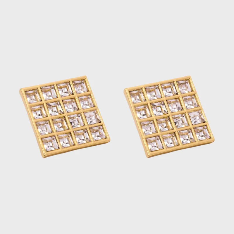 FANGFANGMARCEAU Czech Drills Earrings Unisex-1