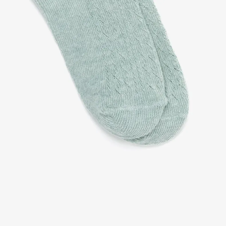 LACOSTE Mid-Calf Socks Women's 1 Pack Light Green-3