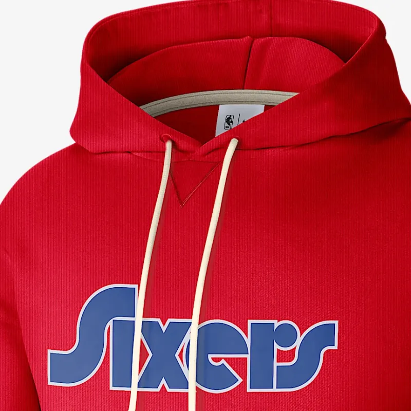 Nike Philadelphia 76ers Standard Issue City Edition Men's Nike Dri FIT Nba Courtside Hoodie-3