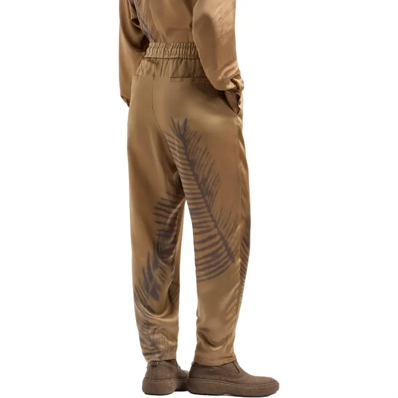 GIORGIO ARMANI Drawstring Trousers In Printed Cupro-2