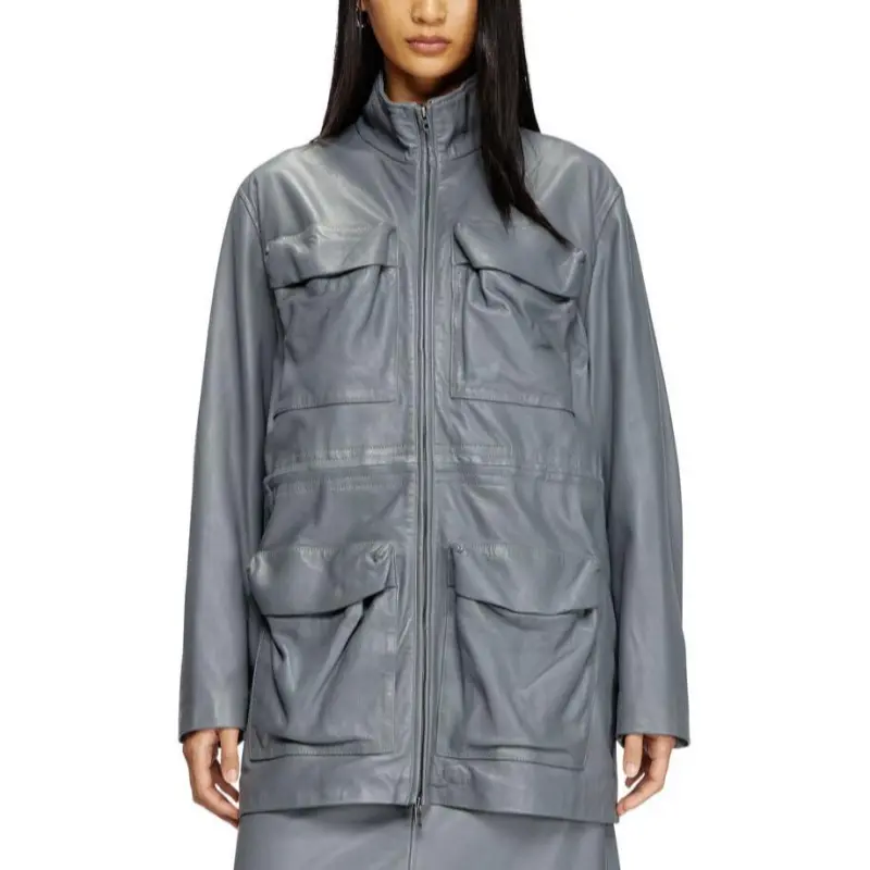 DIESEL L Wen Leather Field Jacket-2