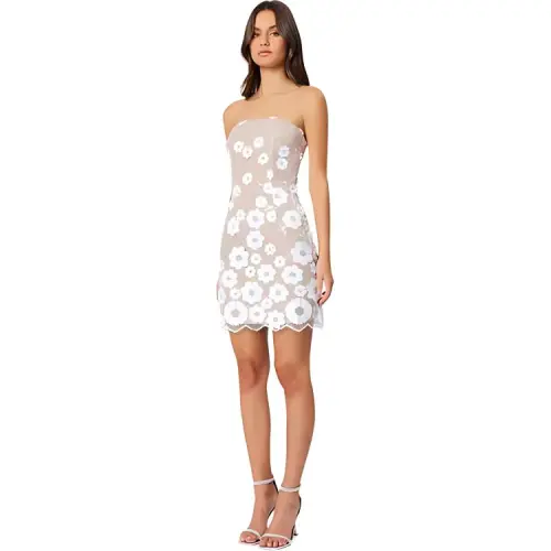 ELLIATTCOLLECTIVE Sleeveless Dress Women's White