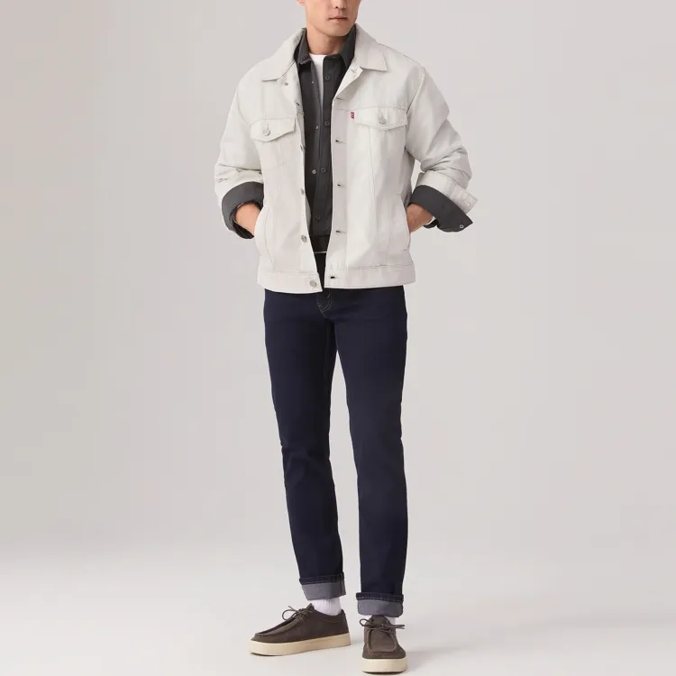 Levi’s Jackets Coats Men's Gray White-2