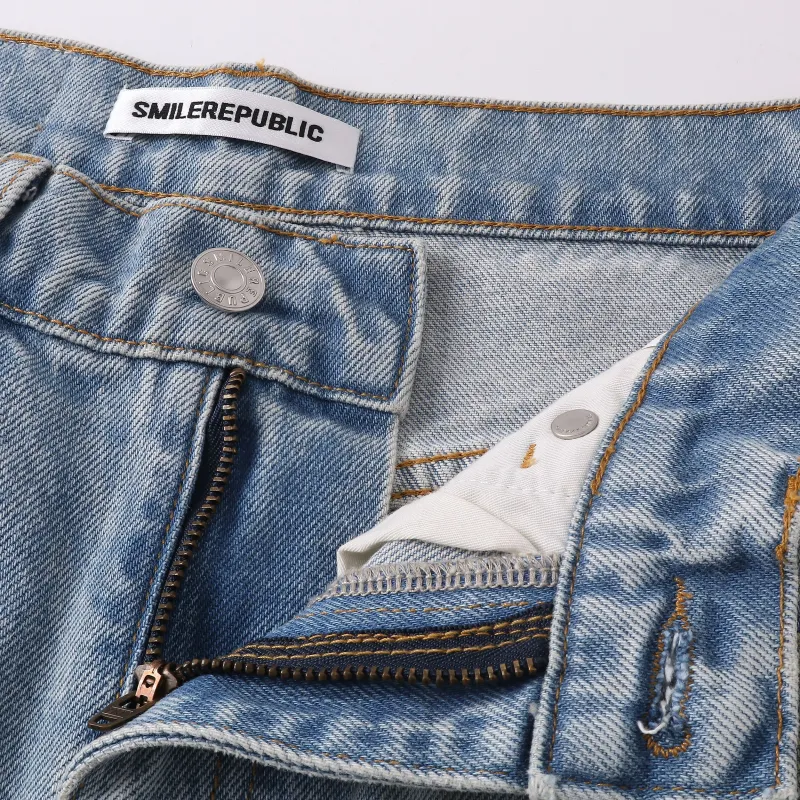 SMILEREPUBLIC Jeans Unisex Denim Blue-3