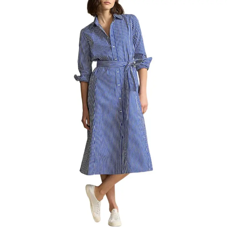 Polo Ralph Lauren Striped Belted Shirt Dress-3