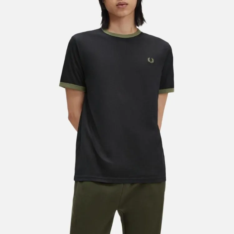 FRED PERRY T Shirts Men Black-1