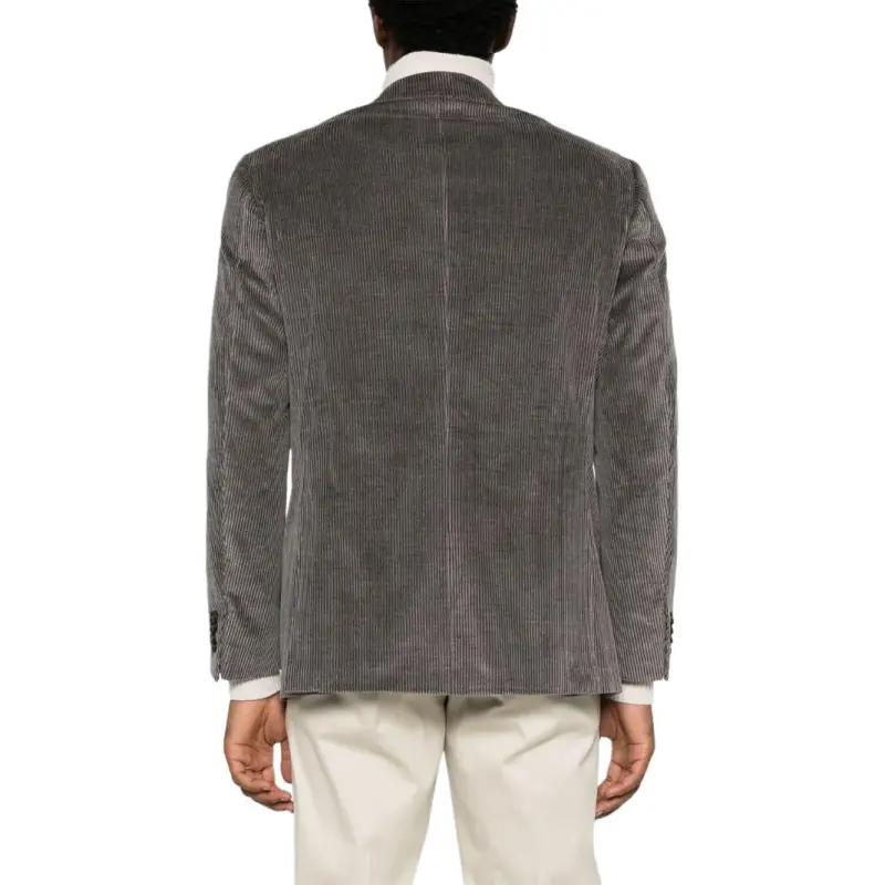 Canali Single breasted Ribbed Blazer-2