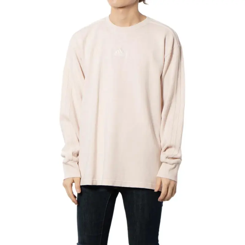 Adidas All Szn French Terry 3 Stripes Garment Wash Crew Sweatshirt-4