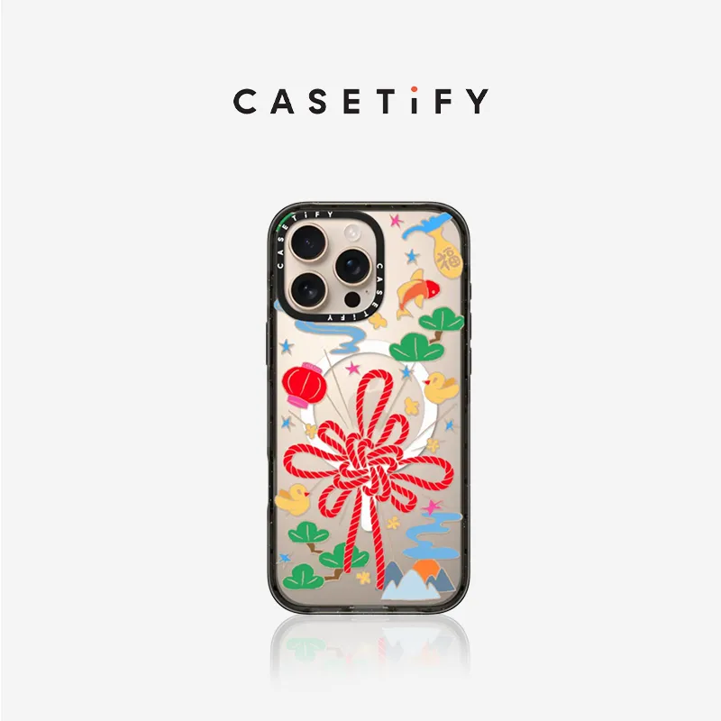 CASETIFY PC Material Peaceful Phone Cases Compatibility With IPhone 16/16 Pro/16 Pro Max/15/15 Pro/15 Pro Max Cartoon-1