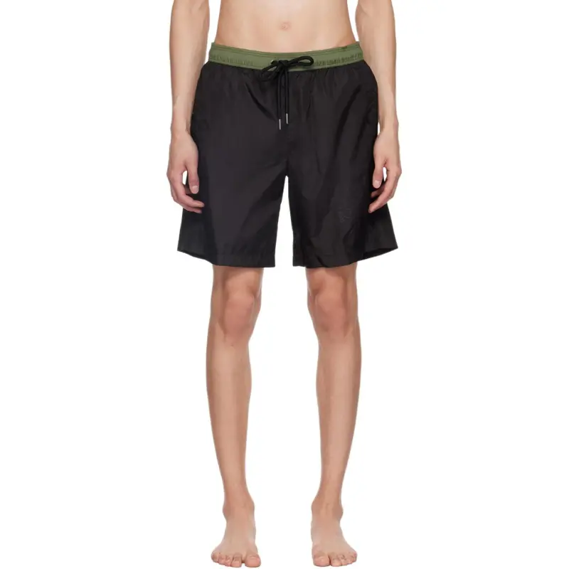 Moncler Logo print Drawstring Swim Shorts-2