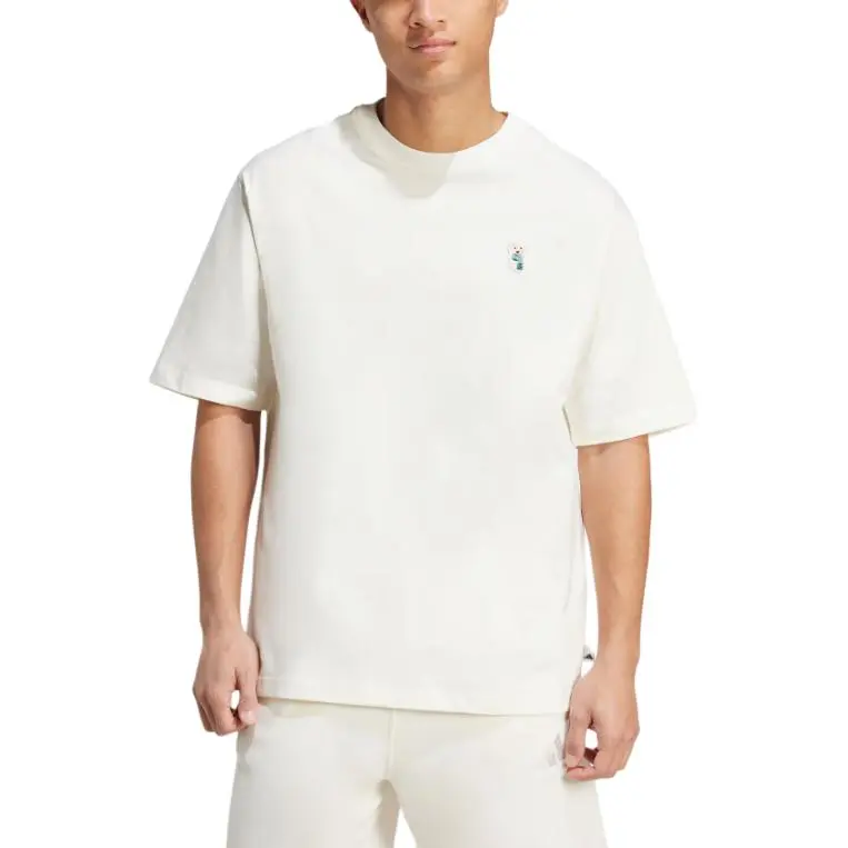Adidas SS25 DOG SOCK PATCH GRAPHIC T SHIRT T Shirt Men's Jade White-1