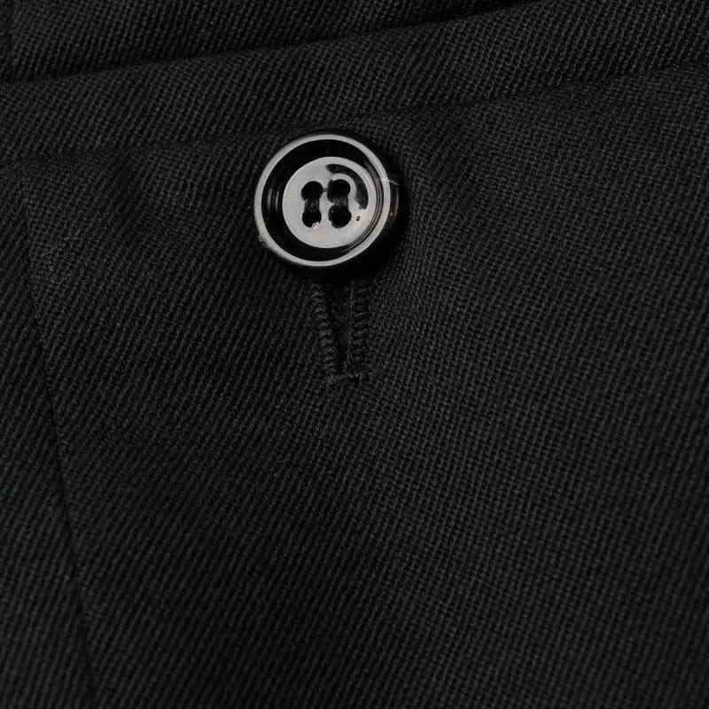 PRADA Logo-Plaque Cropped Tailored Trousers-4