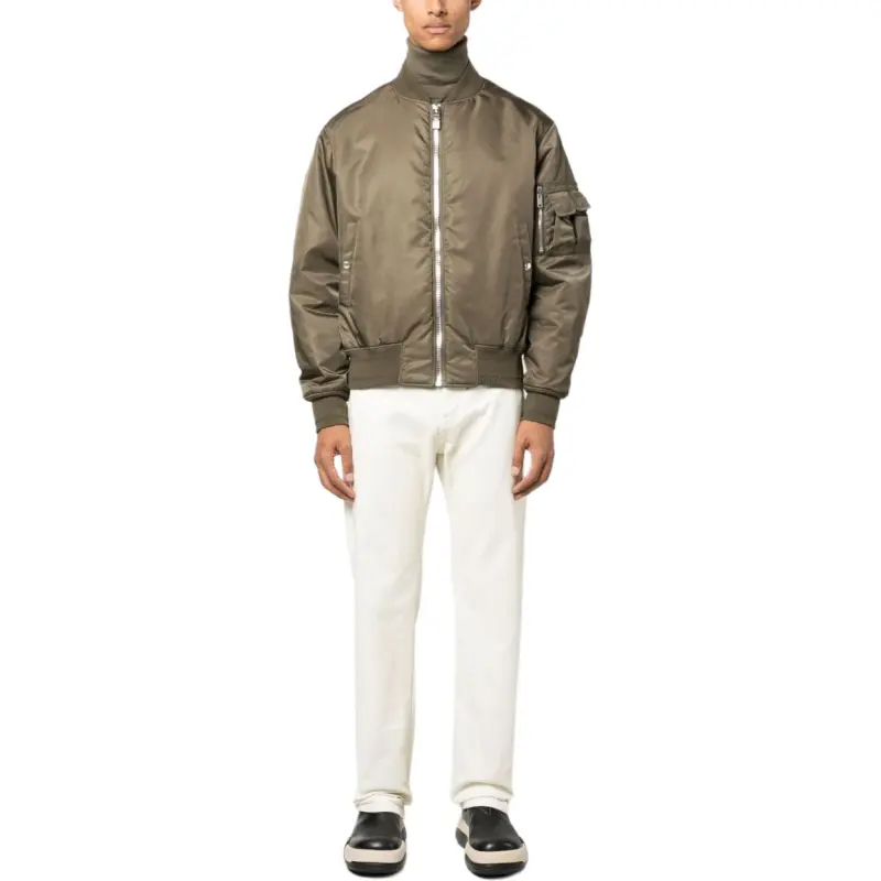 Givenchy Logo Printed Zipped Bomber Jacket-1