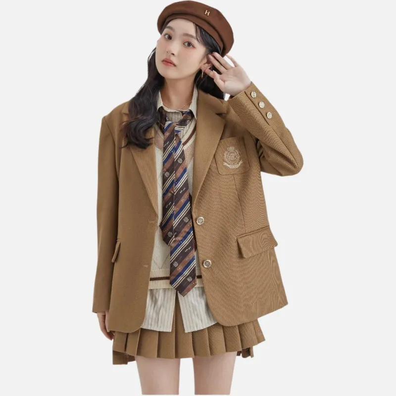 DEAR DEER PUFF Shirt Women's Beige-1