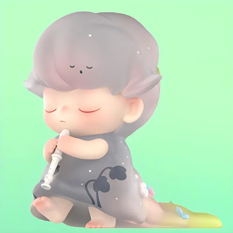 POP MART Dimoo Version With Closed Eyes Hang Tag Box 7.5cm-3