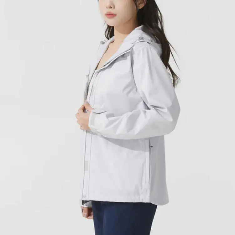 Columbia SS24 Water-Resistant Windproof And Rainproof Windbreaker Jacket Women's Silver-3