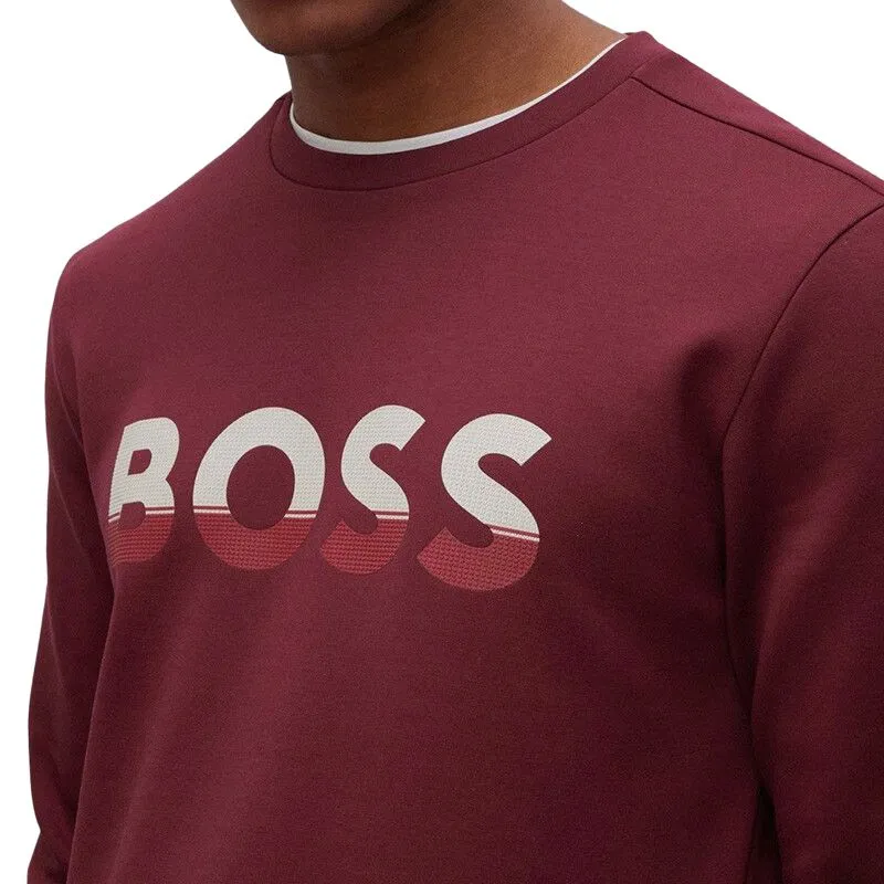 HUGO BOSS Sweatshirt Men's Burgundy-4