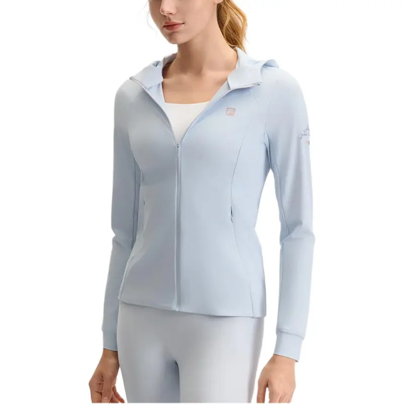 FILA Fitness Jackets Coats Women's Flowing Cloud Blue-1