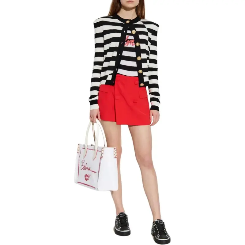BALMAIN SS25 Casual Shorts Women's Scarlet-1