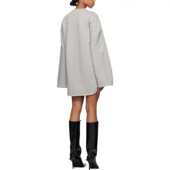 WE11DONE Long Sleeved Dress Women's Gray