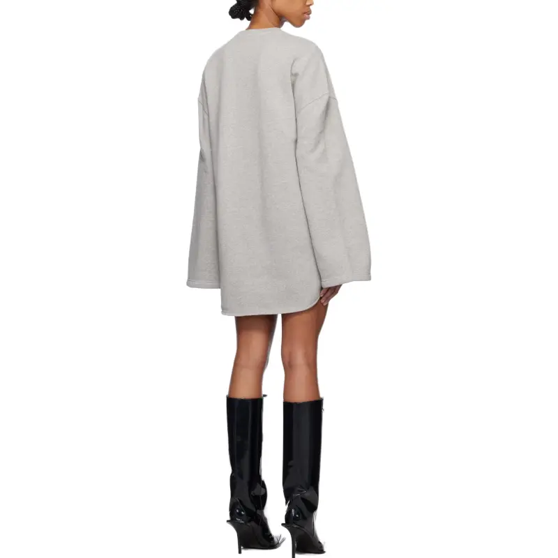 WE11DONE Long Sleeved Dress Women's Gray-1