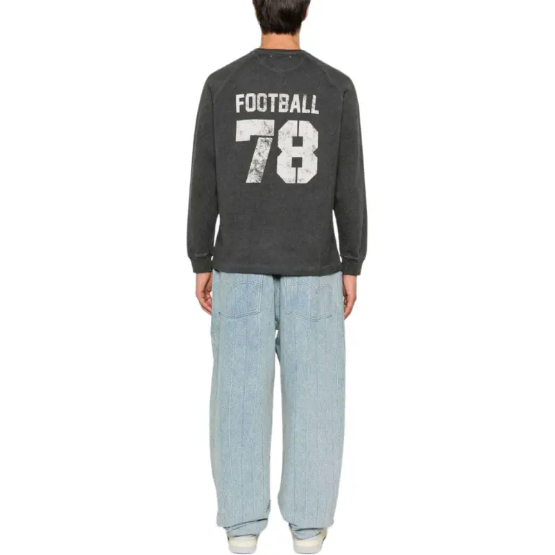Golden Goose Logo Printed Long Sleeved T Shirt-4