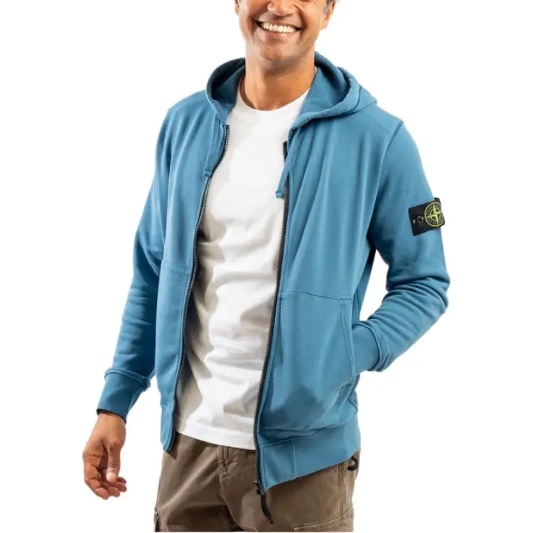 STONE ISLAND Compass badge Zip up Hoodie-4