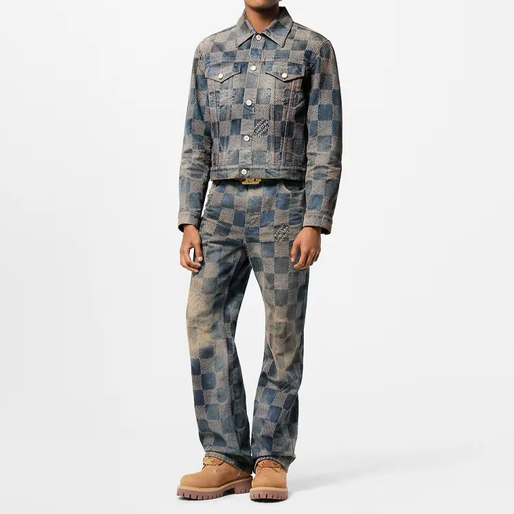 LOUIS VUITTON Damier Washed Denim Jacket-1