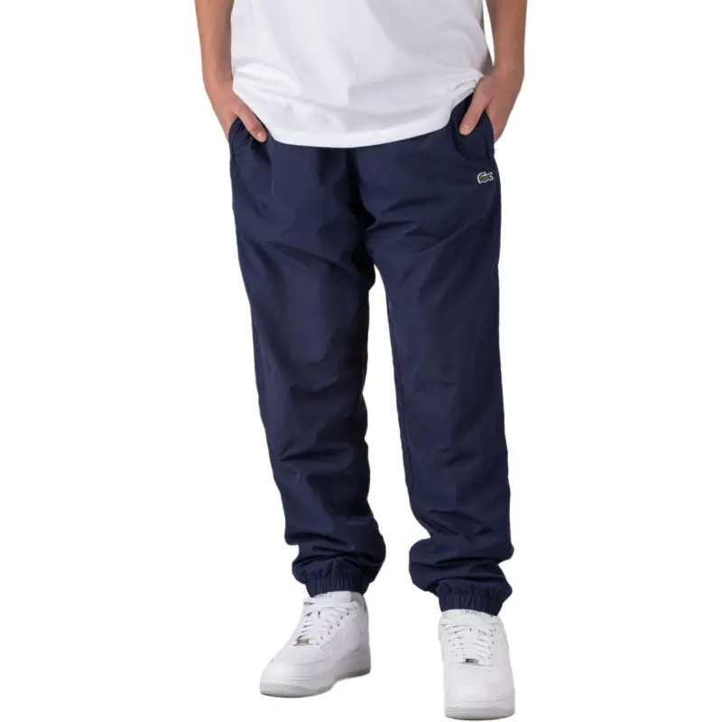LACOSTE Crocodile Logo patch Fleece Track Pants-2