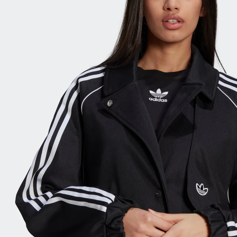Adidas Originals Trench Coats Women's Black-5