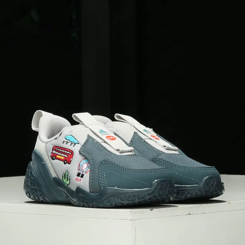 Cleofus x Adidas 4Uture Rnr Ac I Slip Resistant Anti Kick Low Top Running Shoes Gray Hue Infant And Toddler-1