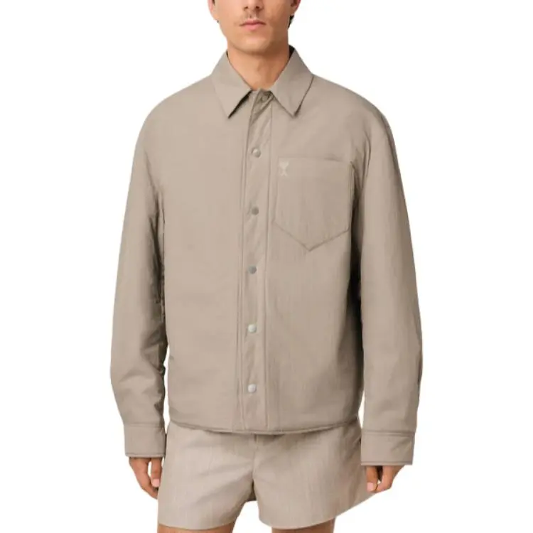 AMIPARIS Paris Ami De Coeur Padded Overshirt-4